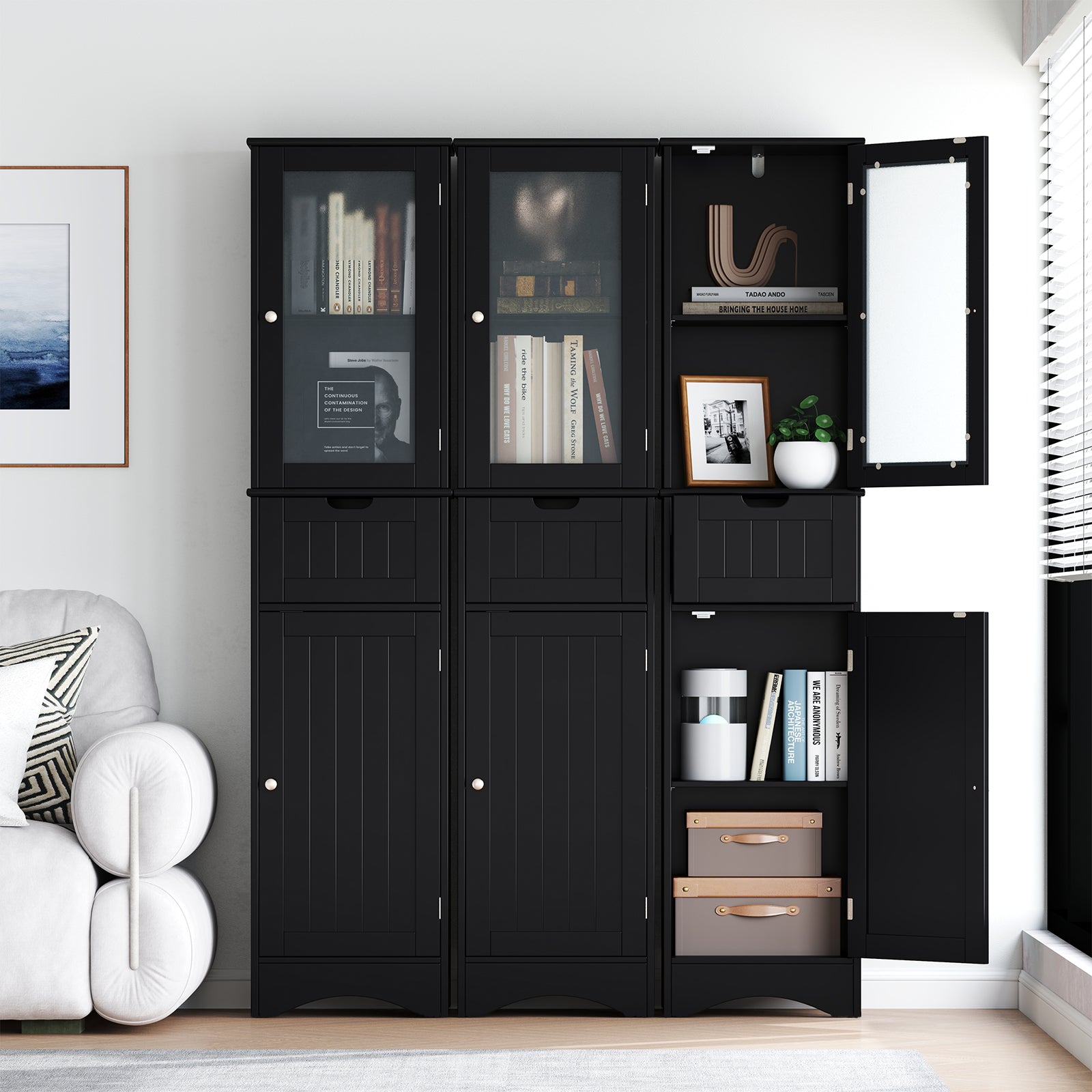 Giantex Freestanding Bathroom Storage Cabinet