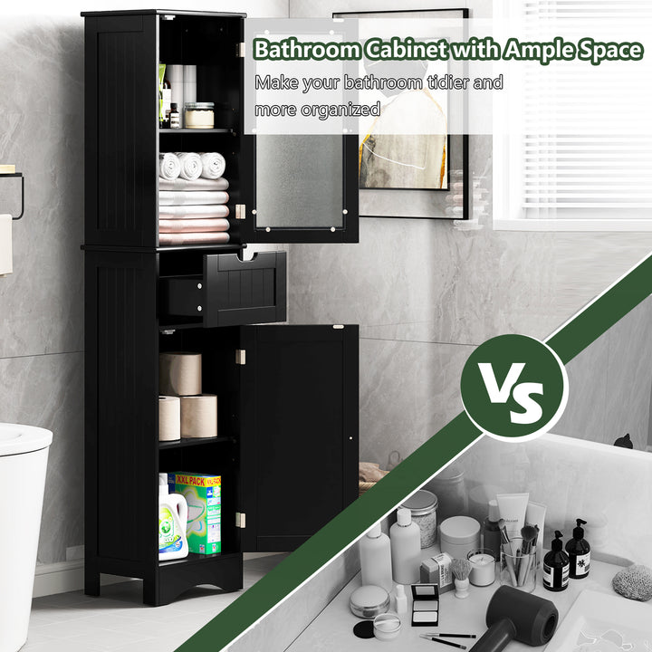 Giantex Freestanding Bathroom Storage Cabinet