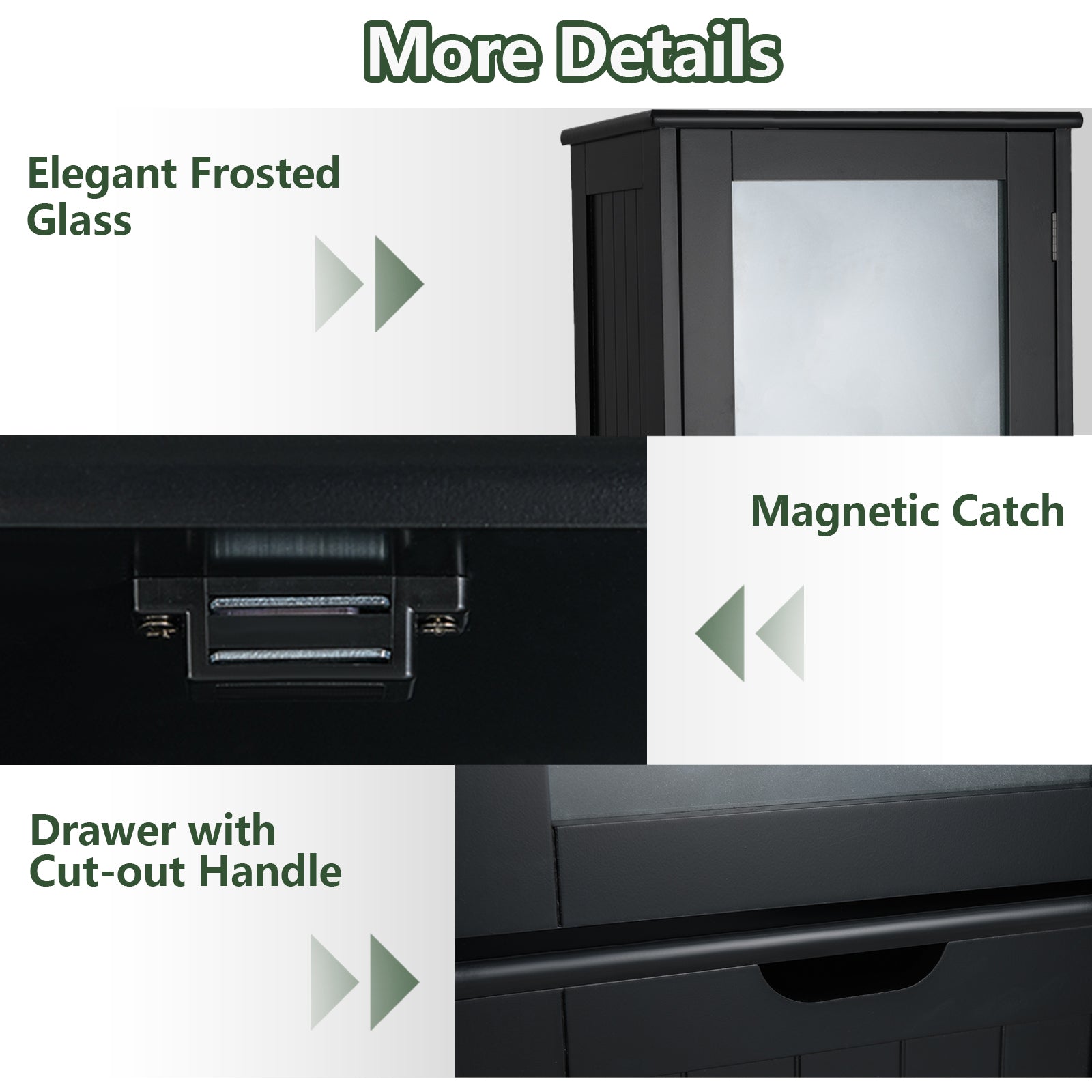 Giantex Freestanding Bathroom Storage Cabinet