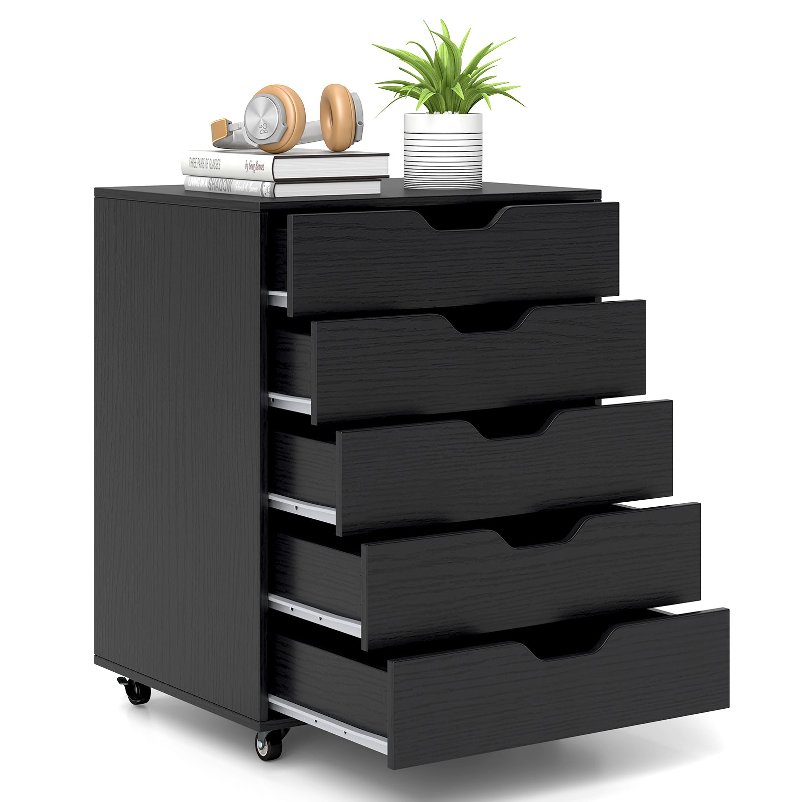 Drawers Cabinet Mobile Lateral Filing Organizer
