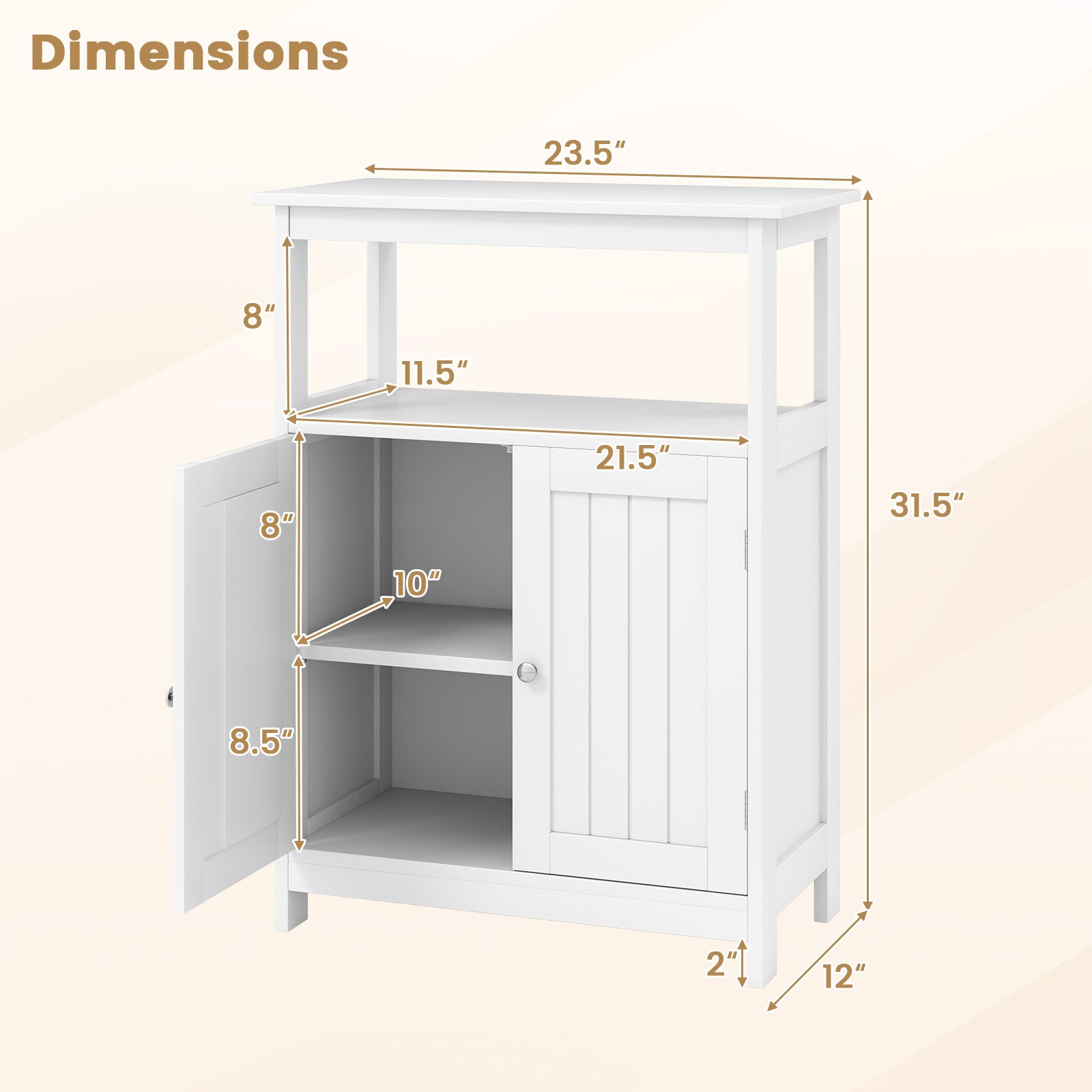 Giantex Bathroom Storage Cabinet