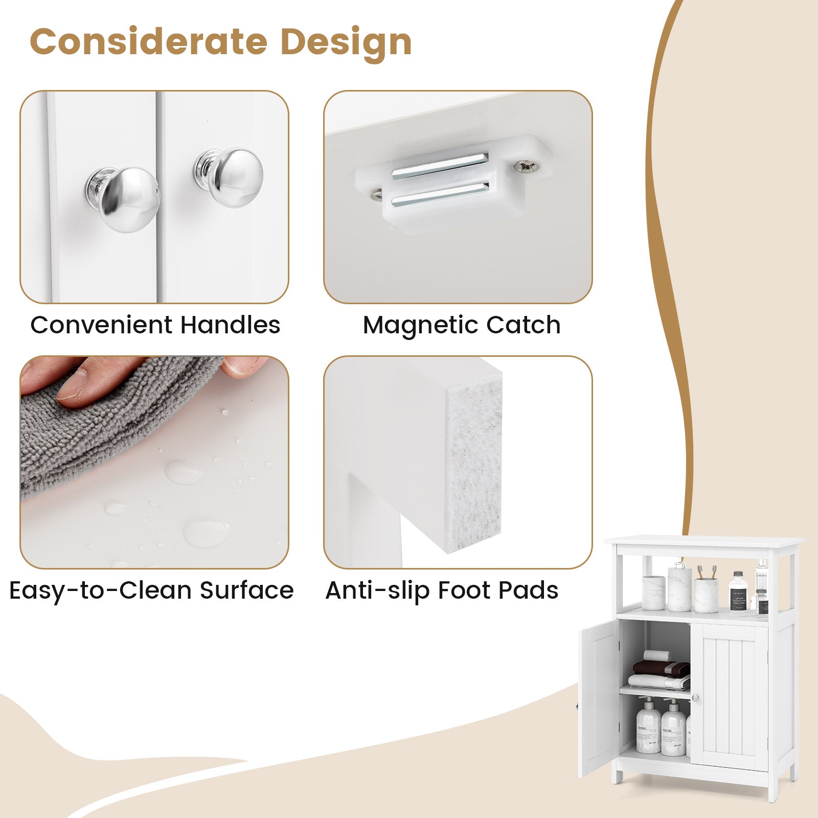 Giantex Bathroom Storage Cabinet