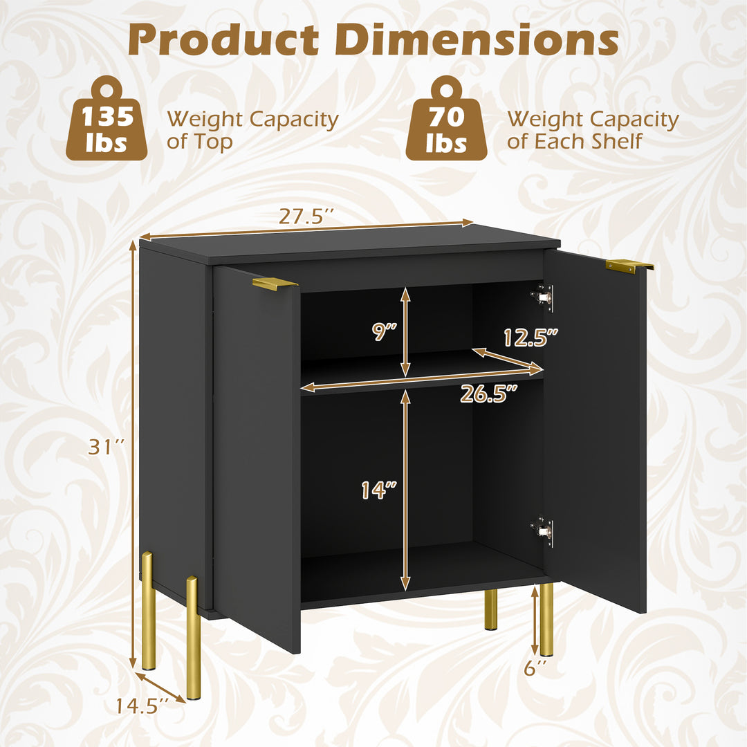 Giantex Buffet Cabinet with Storage, 2-Door Kitchen Sideboard with Storage Cabinet