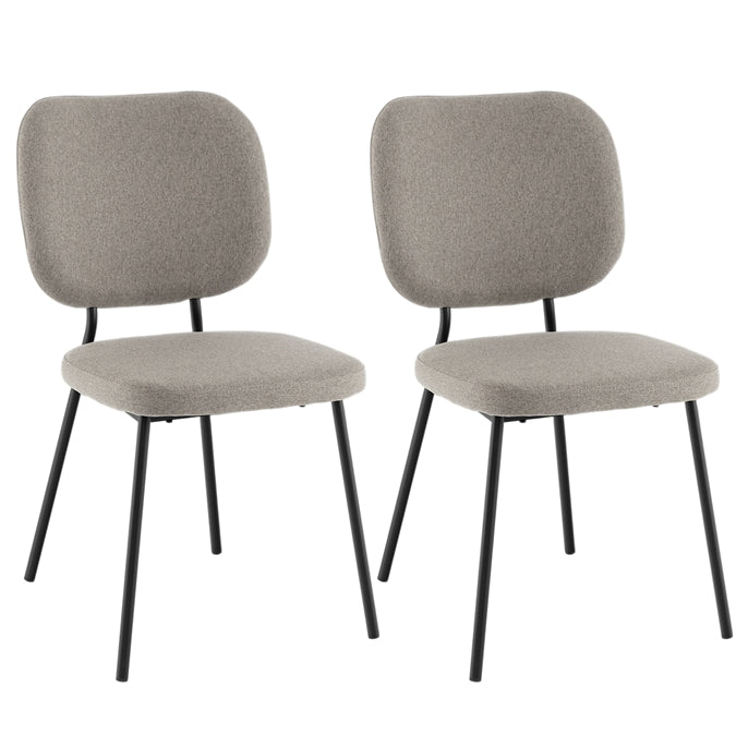 Modern Fabric Dining Chair Set of 2