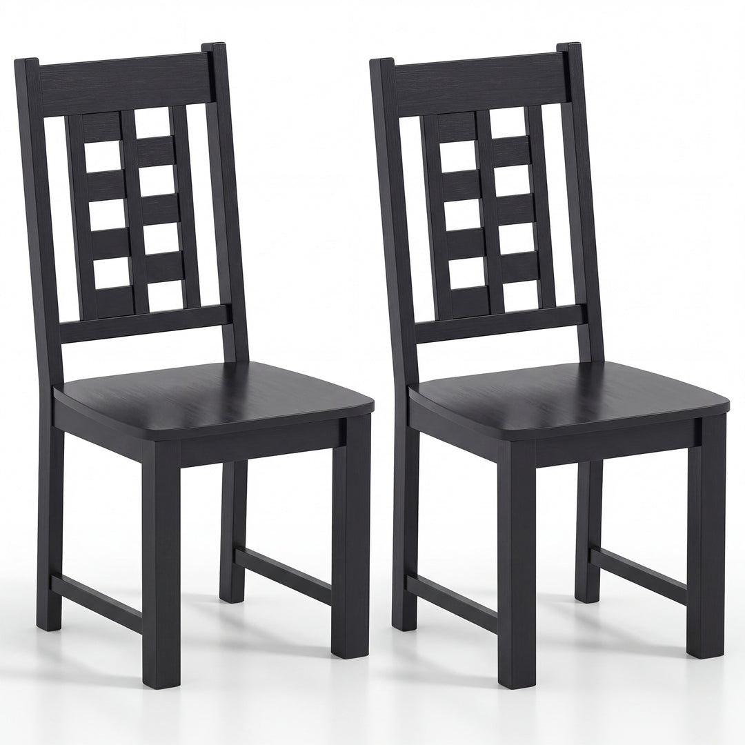 Giantex Kitchen Chair with Solid Rubber Wood Frame