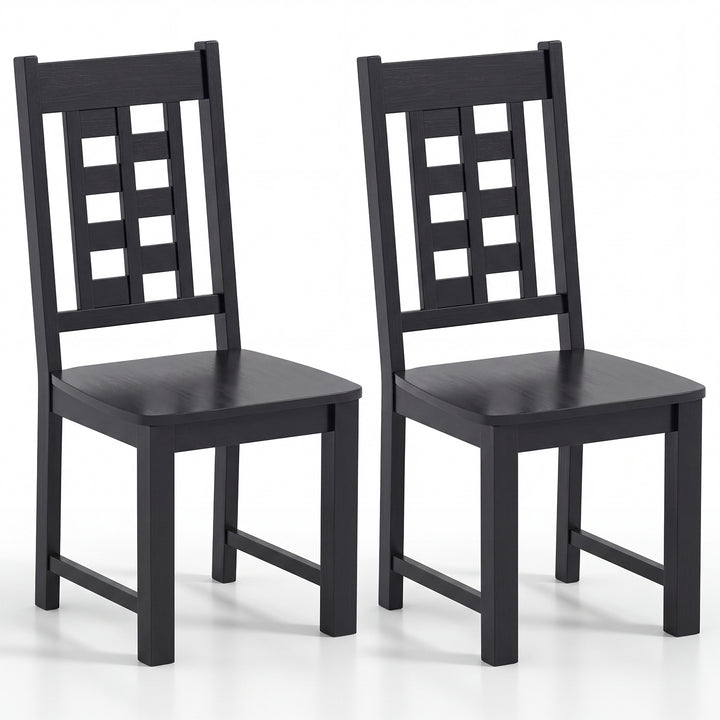 Giantex Kitchen Chair with Solid Rubber Wood Frame