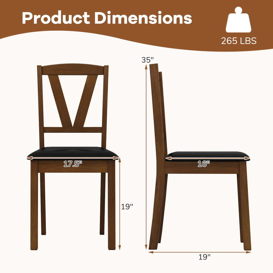 Giantex Wooden Dining Chairs Set (2/4)
