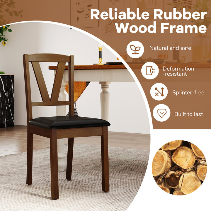 Giantex Wooden Dining Chairs Set (2/4)