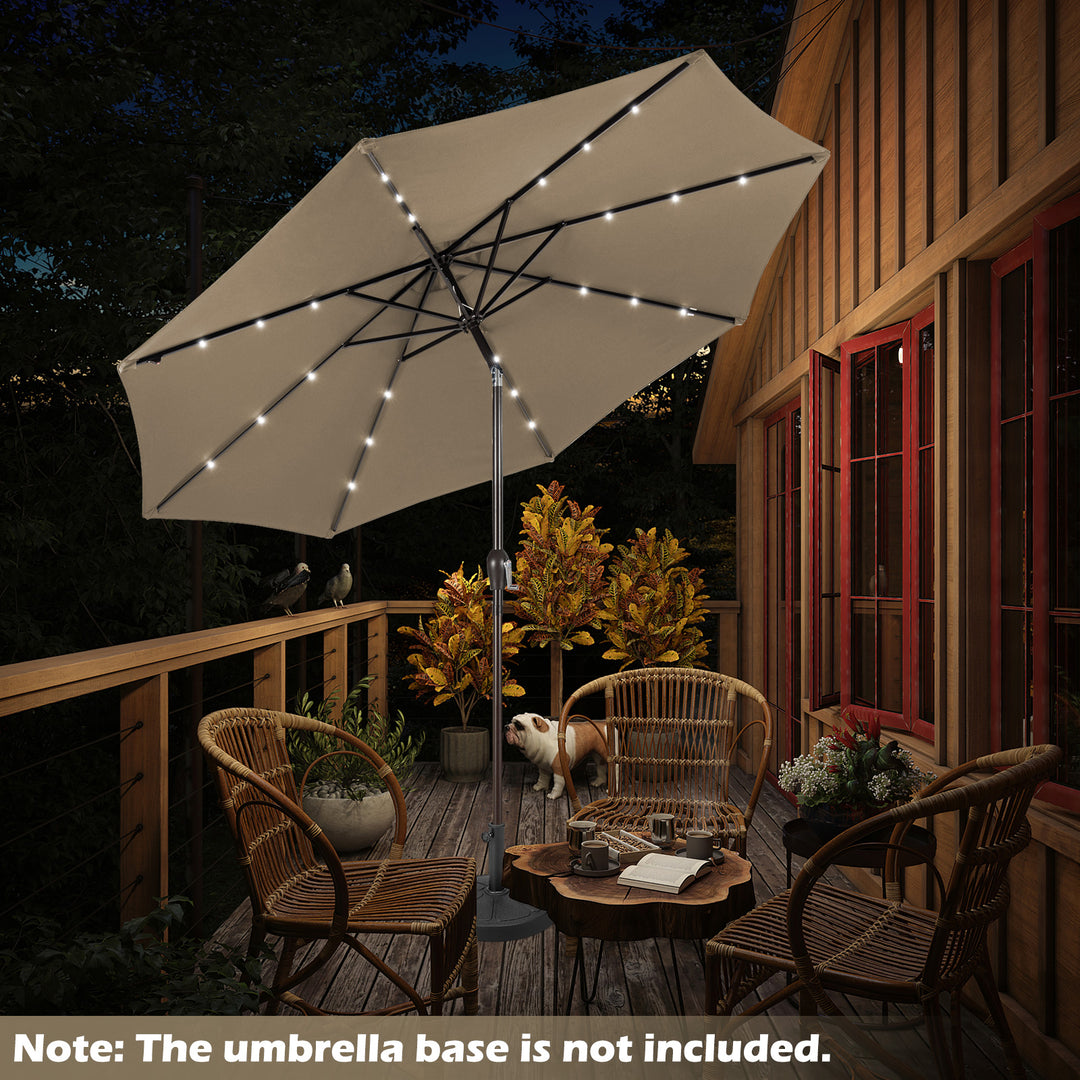 Buy 10ft Solar Patio Umbrella with Lights Buy 10ft Solar Patio Umbrella with Lights