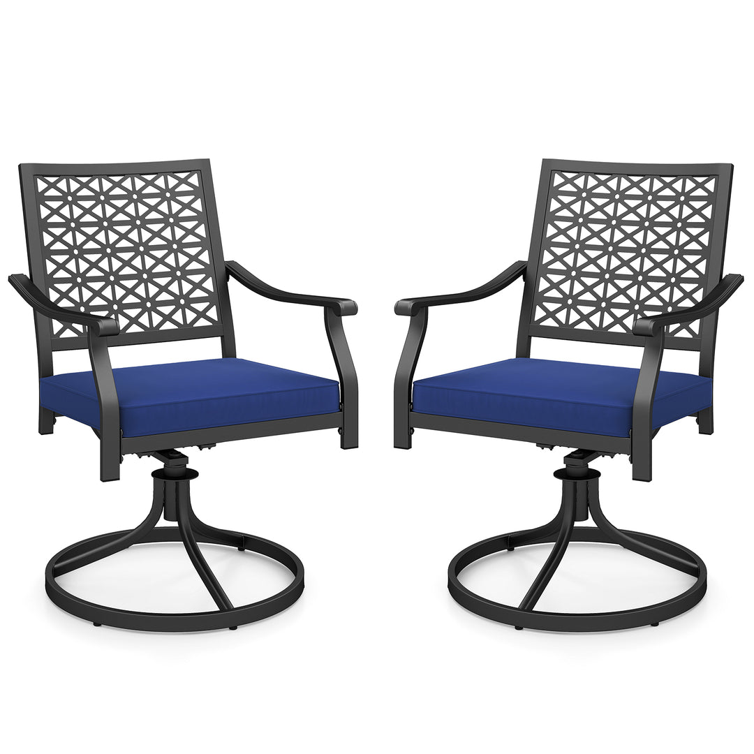 Giantex 2 or 4 Pack Swivel Outdoor Chairs, Patio Dining Rocking Chairs