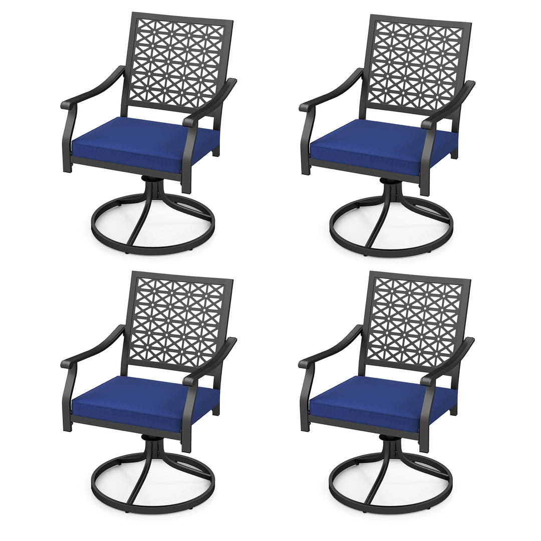 Giantex 2 or 4 Pack Swivel Outdoor Chairs, Patio Dining Rocking Chairs