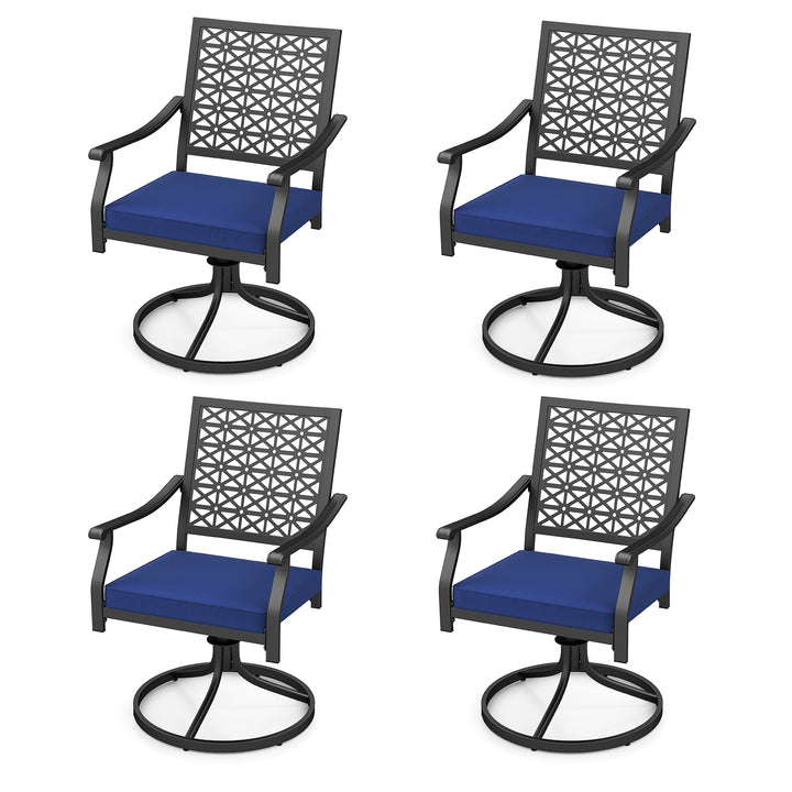 Giantex 2 or 4 Pack Swivel Outdoor Chairs, Patio Dining Rocking Chairs