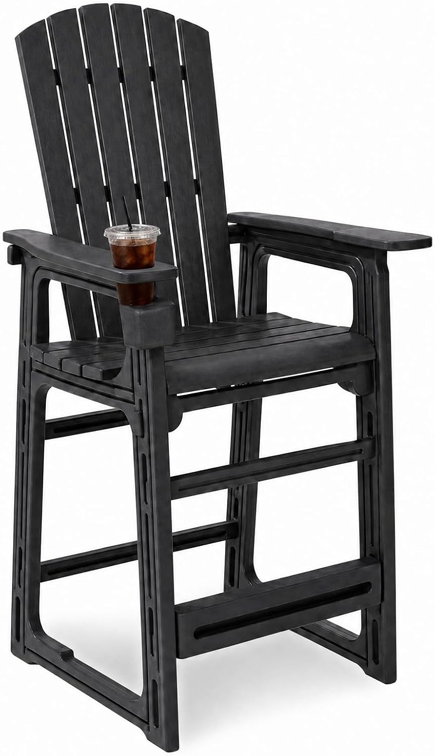 GIANTEX Outdoor Bar Stool 29 Inch Tall Adirondack Chair