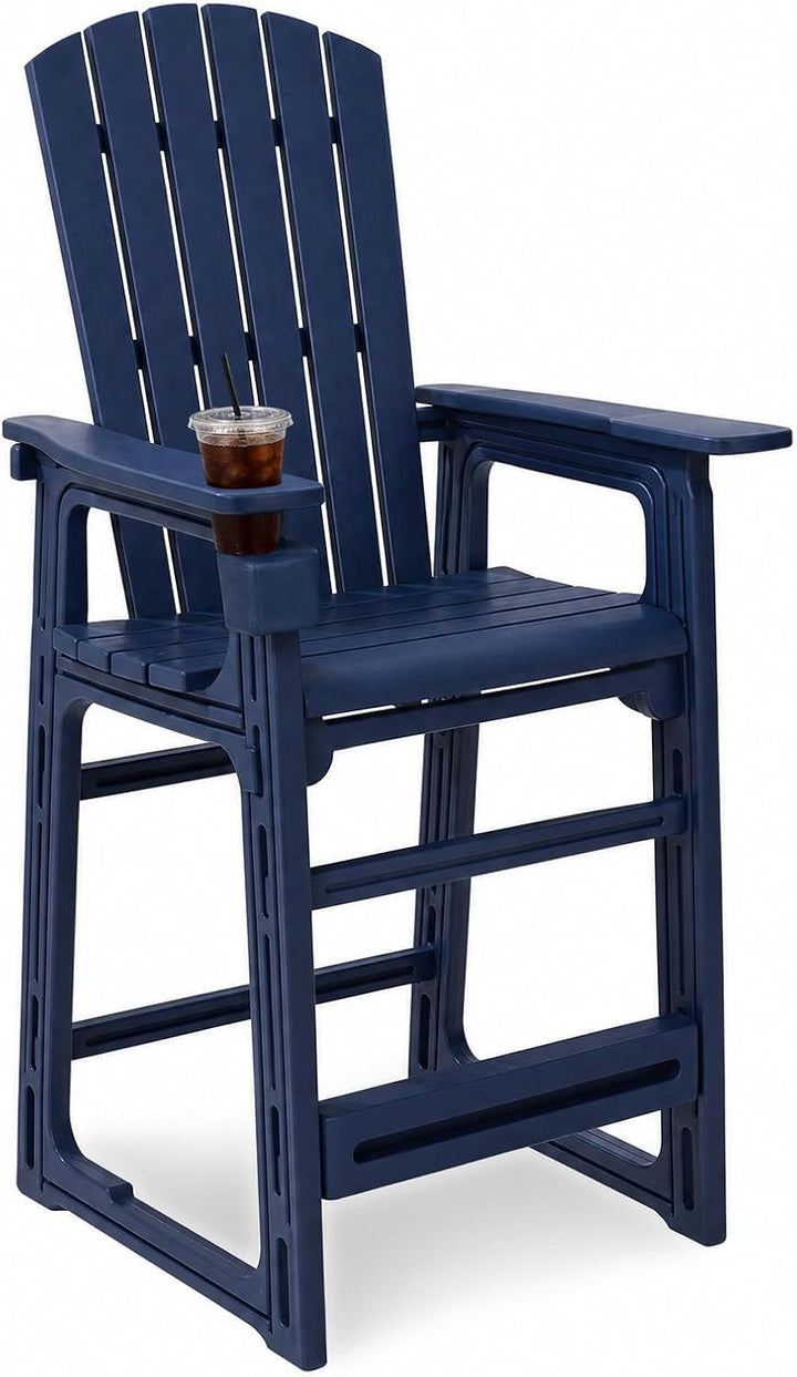 GIANTEX Outdoor Bar Stool 29 Inch Tall Adirondack Chair