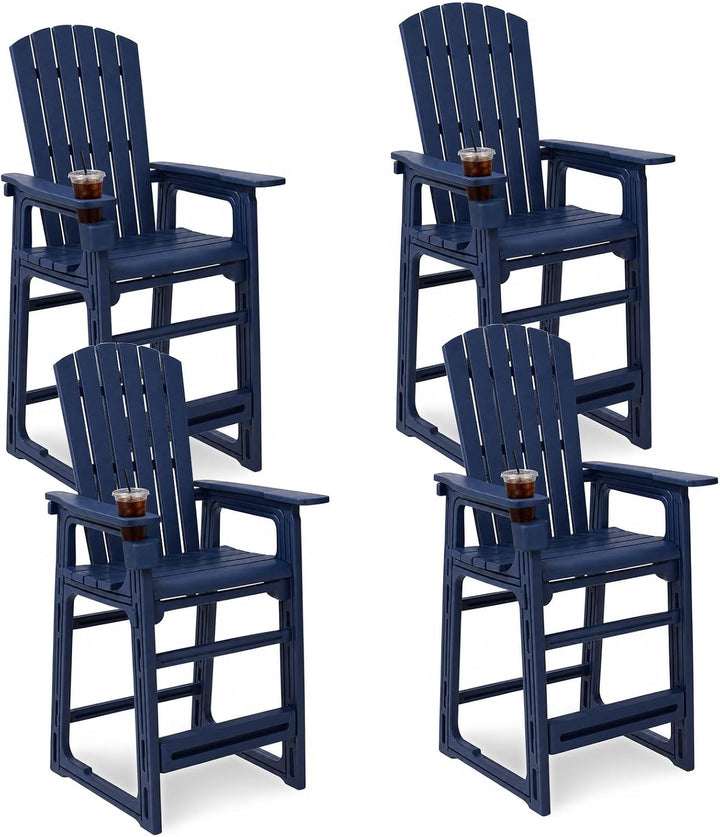 GIANTEX Outdoor Bar Stool 29 Inch Tall Adirondack Chair