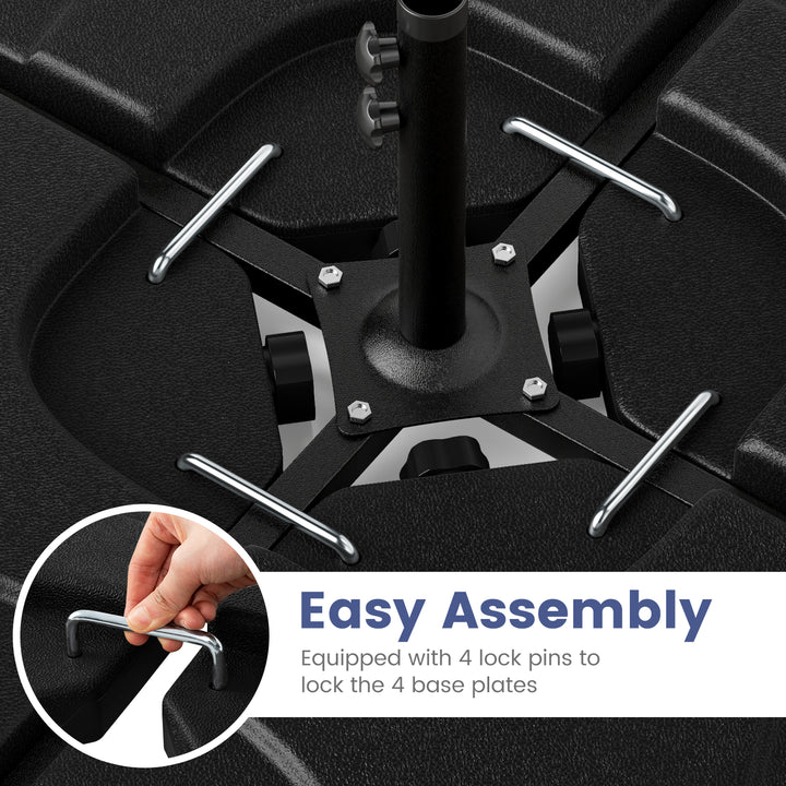 Umbrella Base Stand Patio Offset Square Base