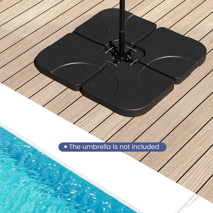Umbrella Base Stand Patio Offset Square Base