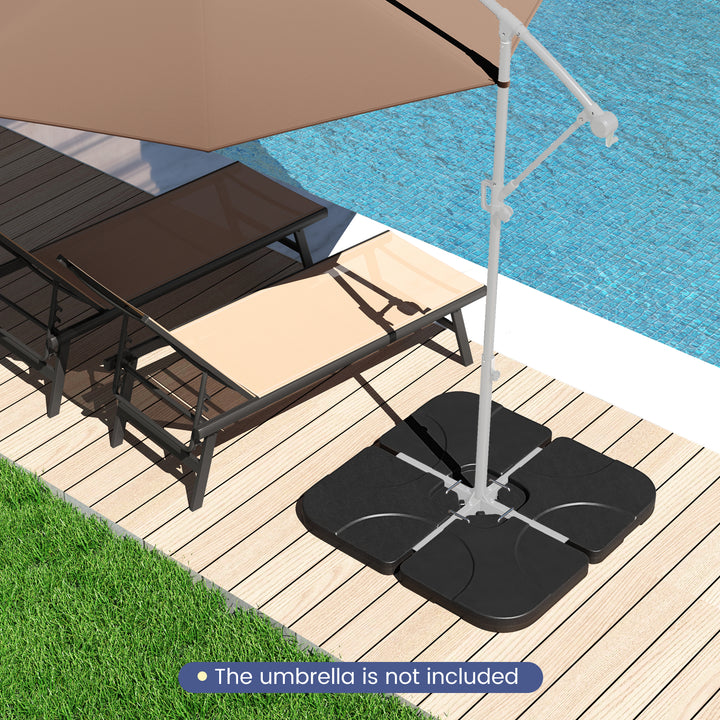 Umbrella Base Stand Patio Offset Square Base