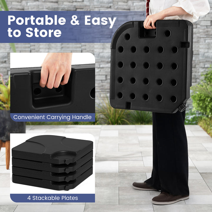 Umbrella Base Stand Patio Offset Square Base