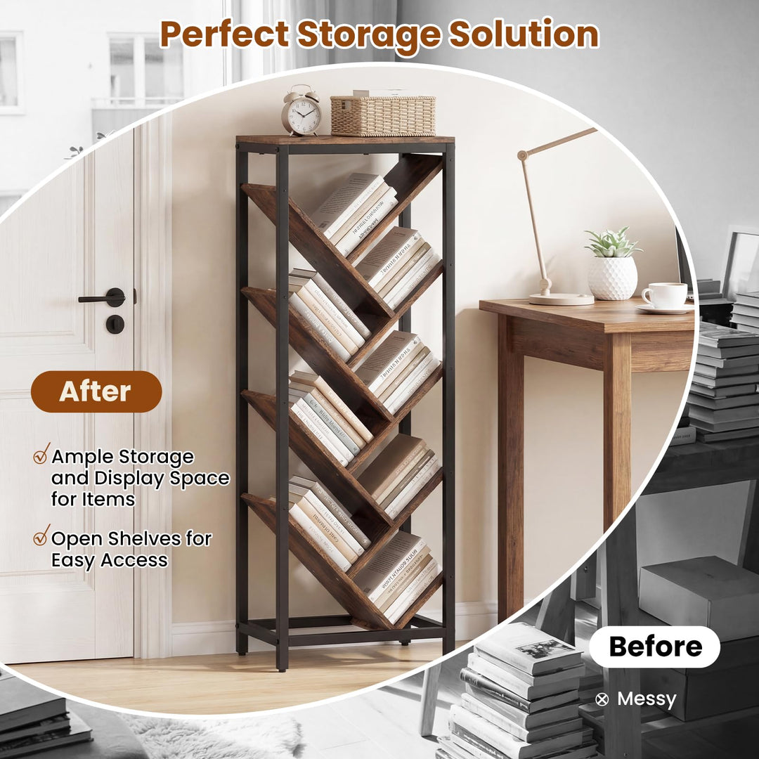 Giantex 9-Tier Tree Bookshelf for Books/CDs