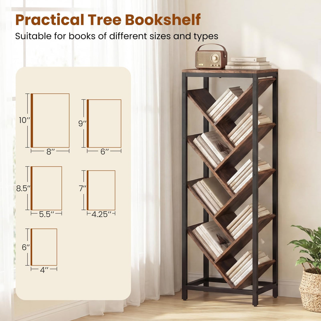 Giantex 9-Tier Tree Bookshelf for Books/CDs