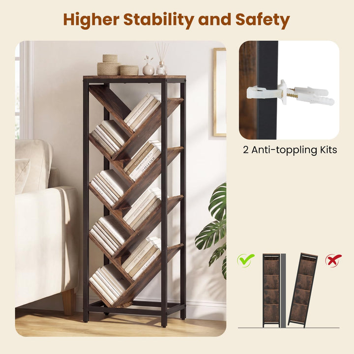 Giantex 9-Tier Tree Bookshelf for Books/CDs