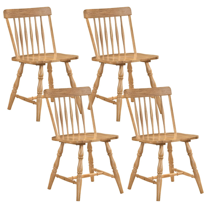 Giantex Windsor Dining Chairs Set of 2/4 with Turned Legs &amp; Curved Spindle Back