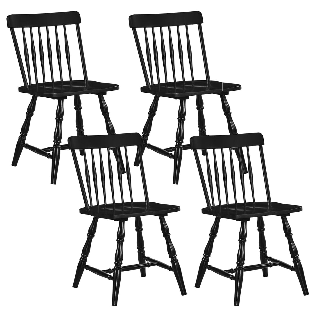 Giantex Windsor Dining Chairs Set of 2/4 with Turned Legs &amp; Curved Spindle Back