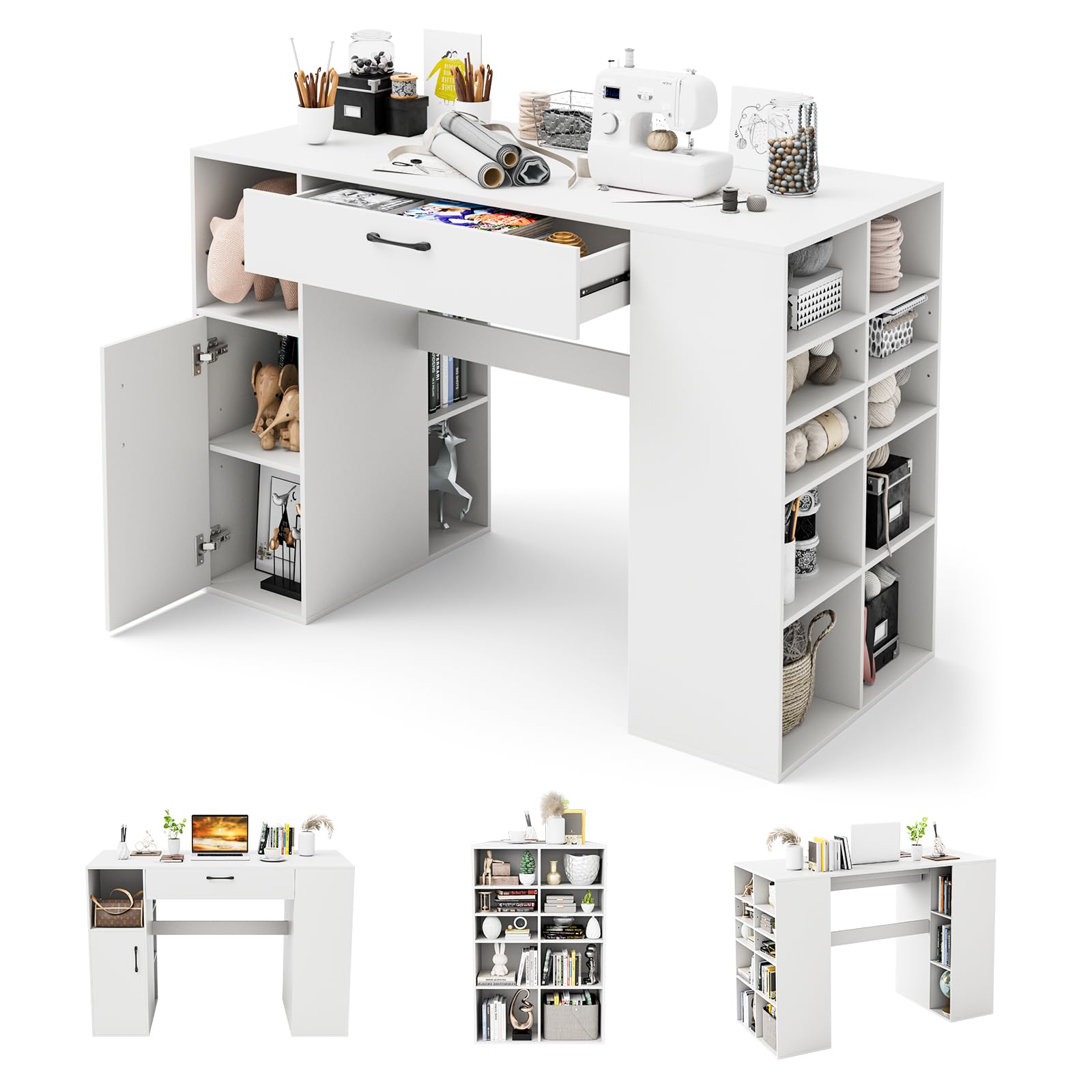 Giantex Craft Table with Storage