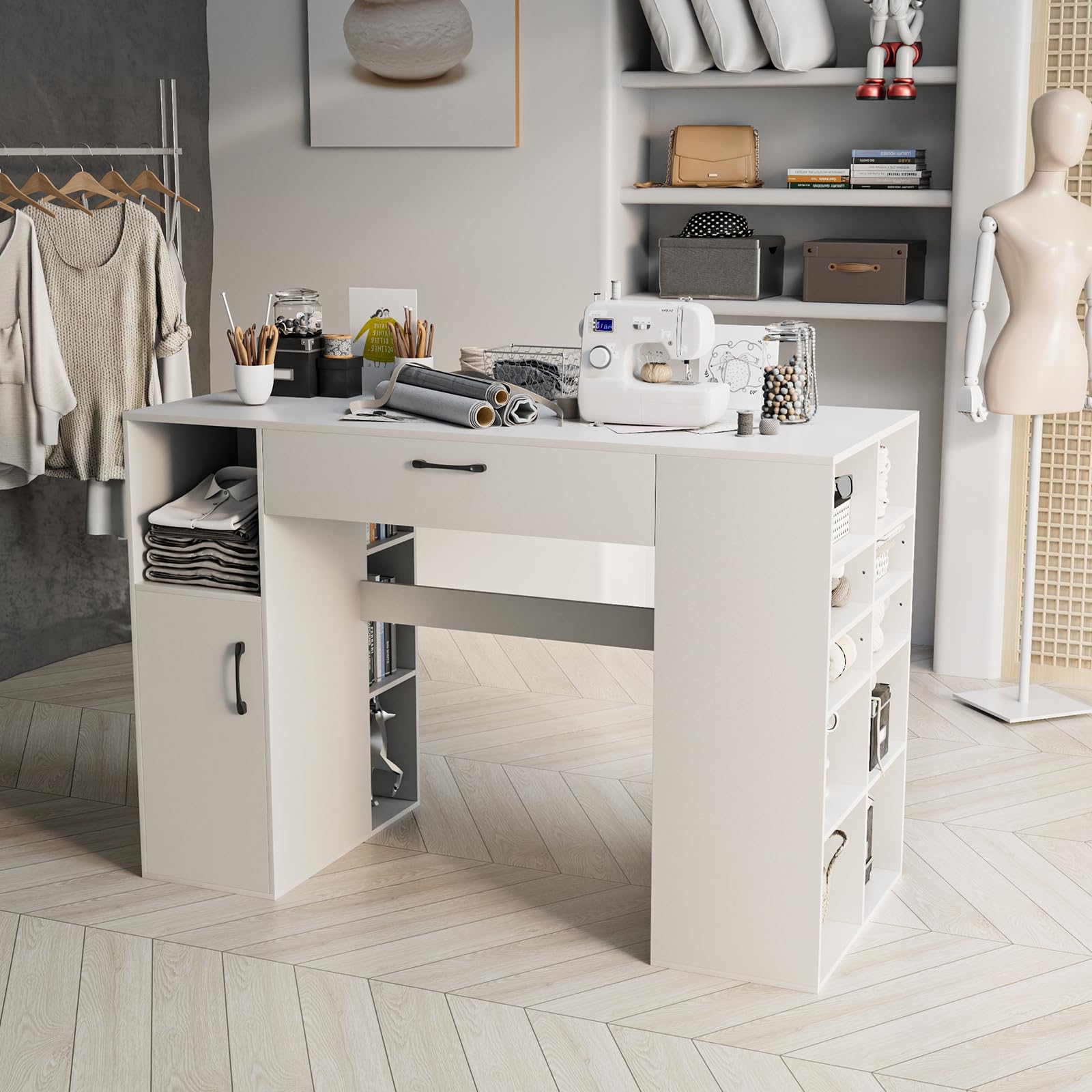 Giantex Craft Table with Storage