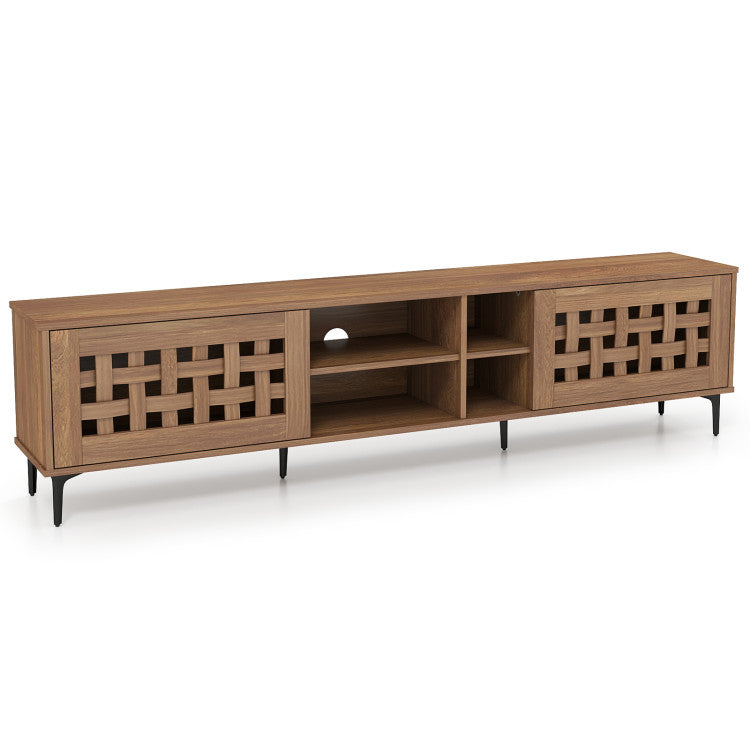 Giantex Mid Century Modern TV Stand for 60-80 Inch TV