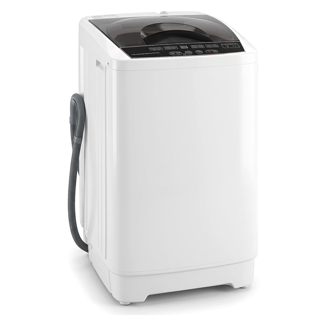 Giantex 9.93LBS Portable Washing Machine | Top Load Full-Automatic with 6 Water Level &amp; 8 Cycle