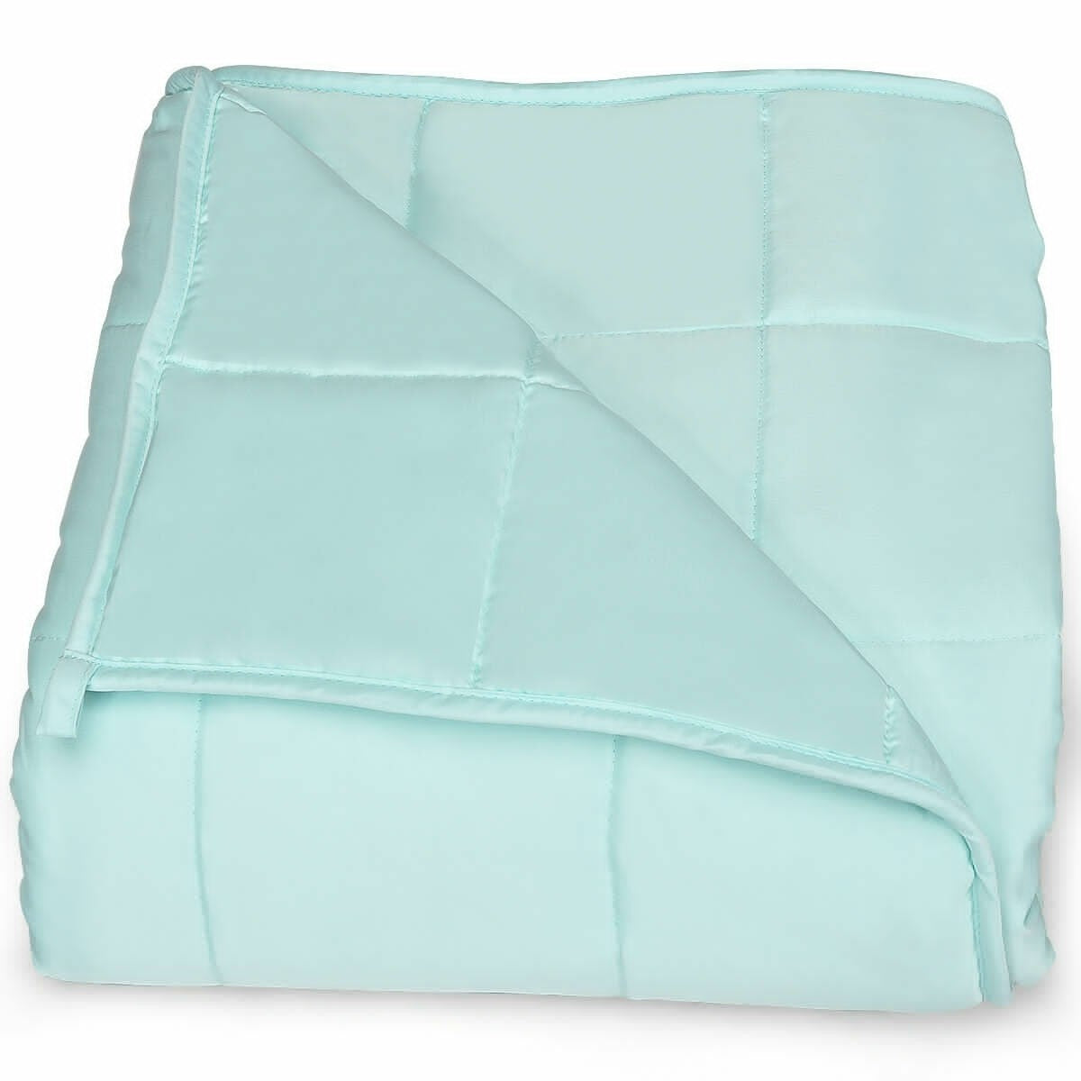 Cooling Weighted Blanket, Luxury Cooling Silk Sewed in Cotton, 41"x60" | 7lbs/10lbs
