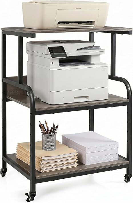 Giantex Rolling Printer Stand with Adjustable Storage Shelf