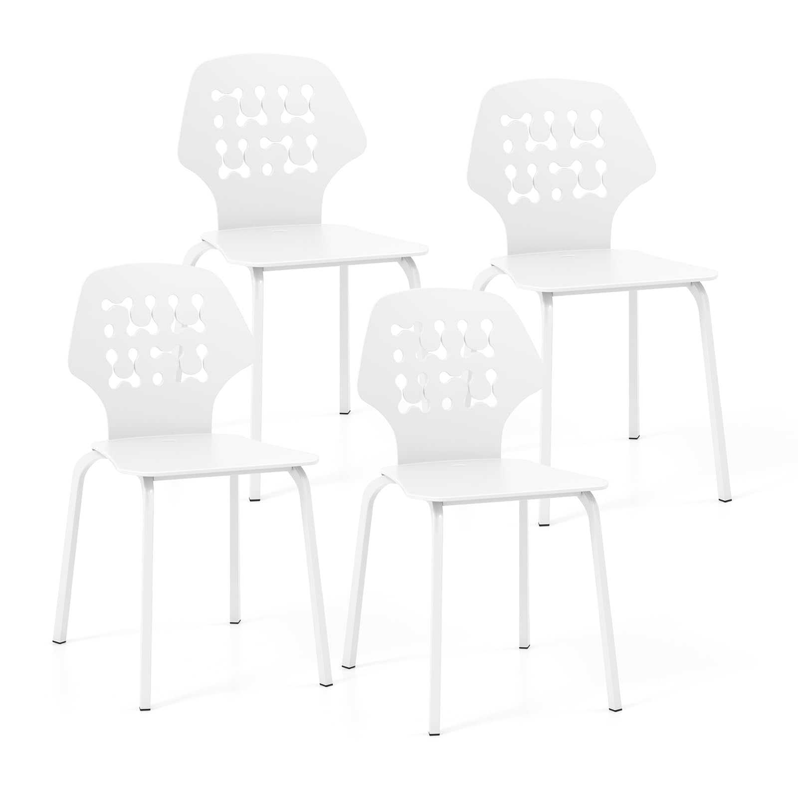 Giantex Metal Dining Chairs Set of 4