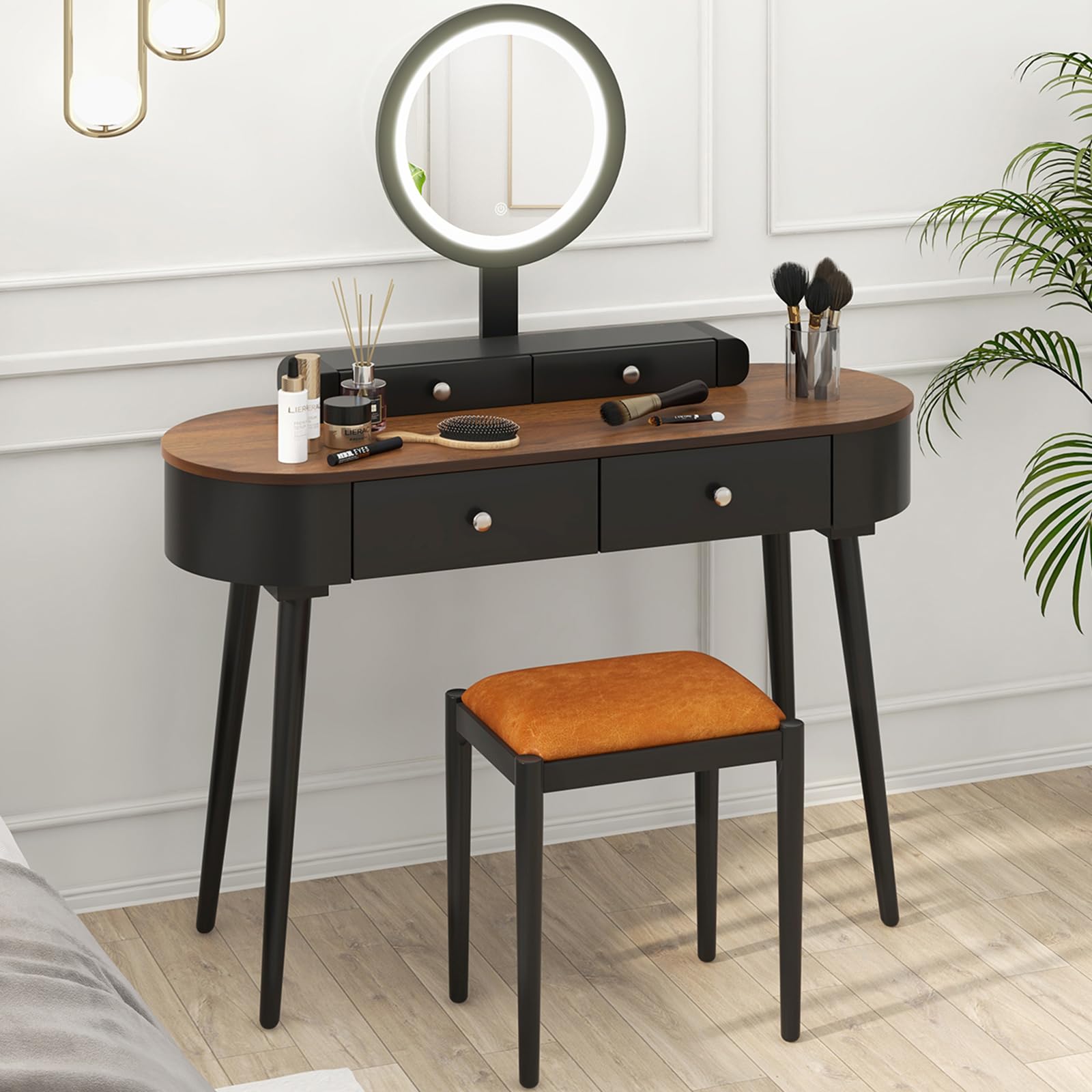 CHARMAID Makeup Vanity Desk with Lights