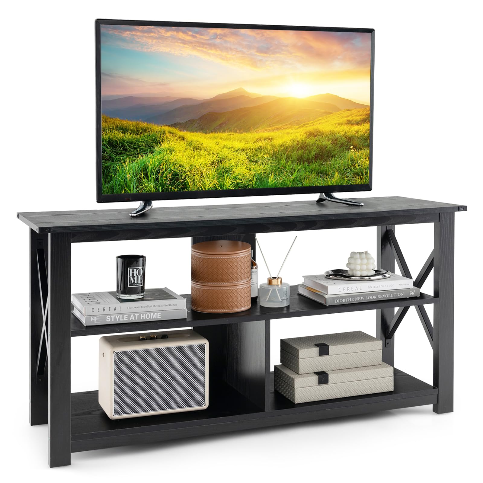 Giantex TV Stand for Bedroom, TV Cabinet for TV Up to 55"