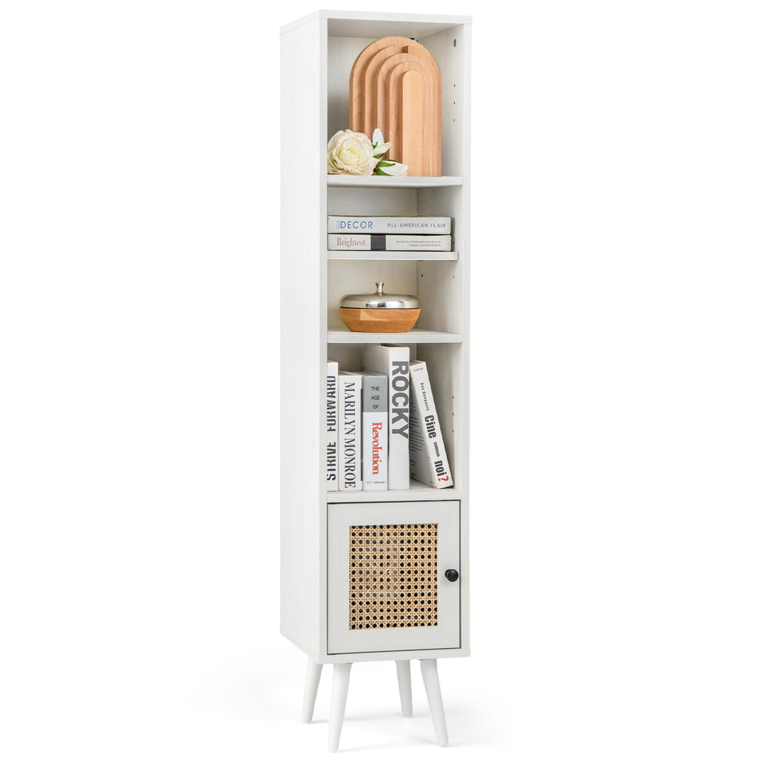 Giantex 54" Tall 4-Tier Bookcase with Door