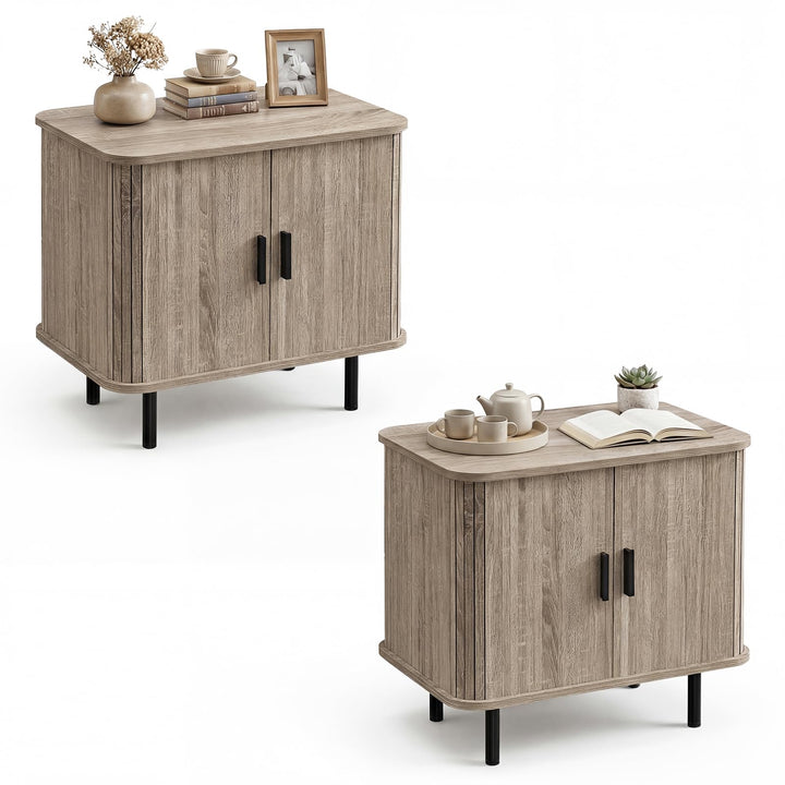 Giantex 24’’ Large Century Modern Nightstand Set of 2/1