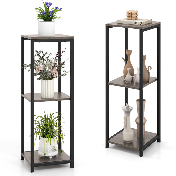 36 plant stand indoor Giantex 3 Tier Tall Plant Stand Indoor, 36 Inch Corner Plant Holder with Metal Frame 2 Pack