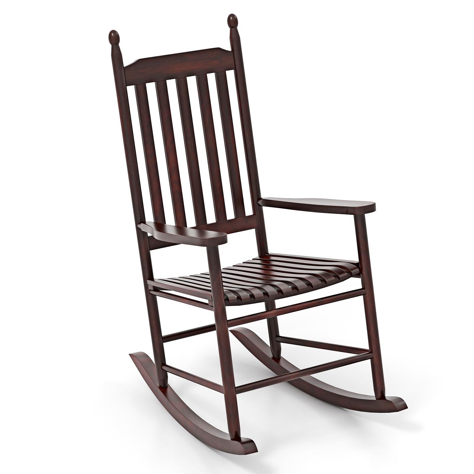 Giantex Outdoor Rocking Chair Set, All Weather Patio Rocker w/Solid Rocking Base & High-Back