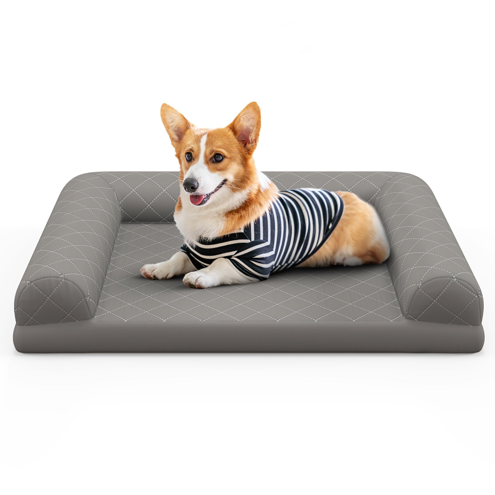 Giantex Orthopedic Dog Bed - Egg Crate Foam Dog Sofa Pet Bed with Washable Cover