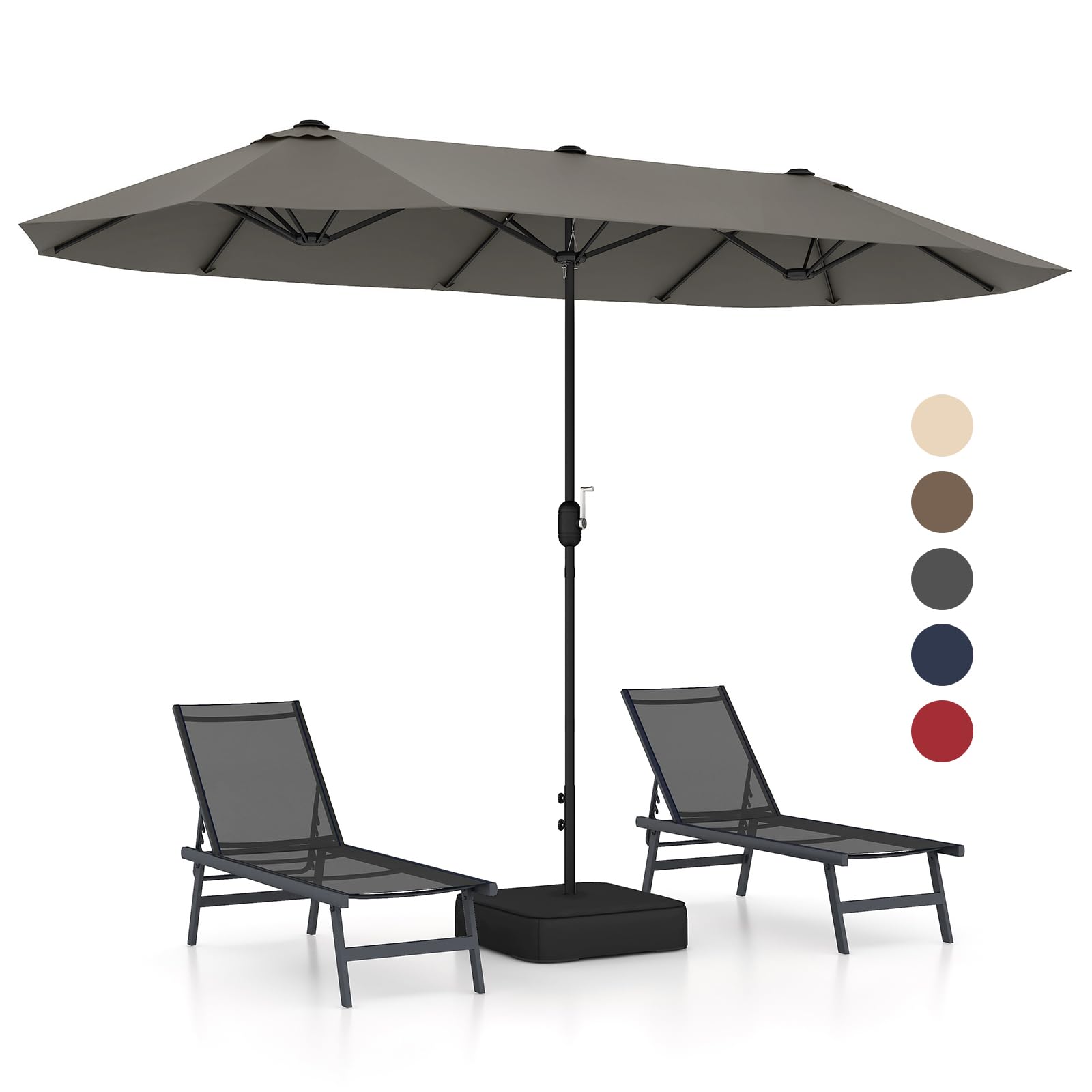 Giantex 13ft Large Patio Umbrella with Base