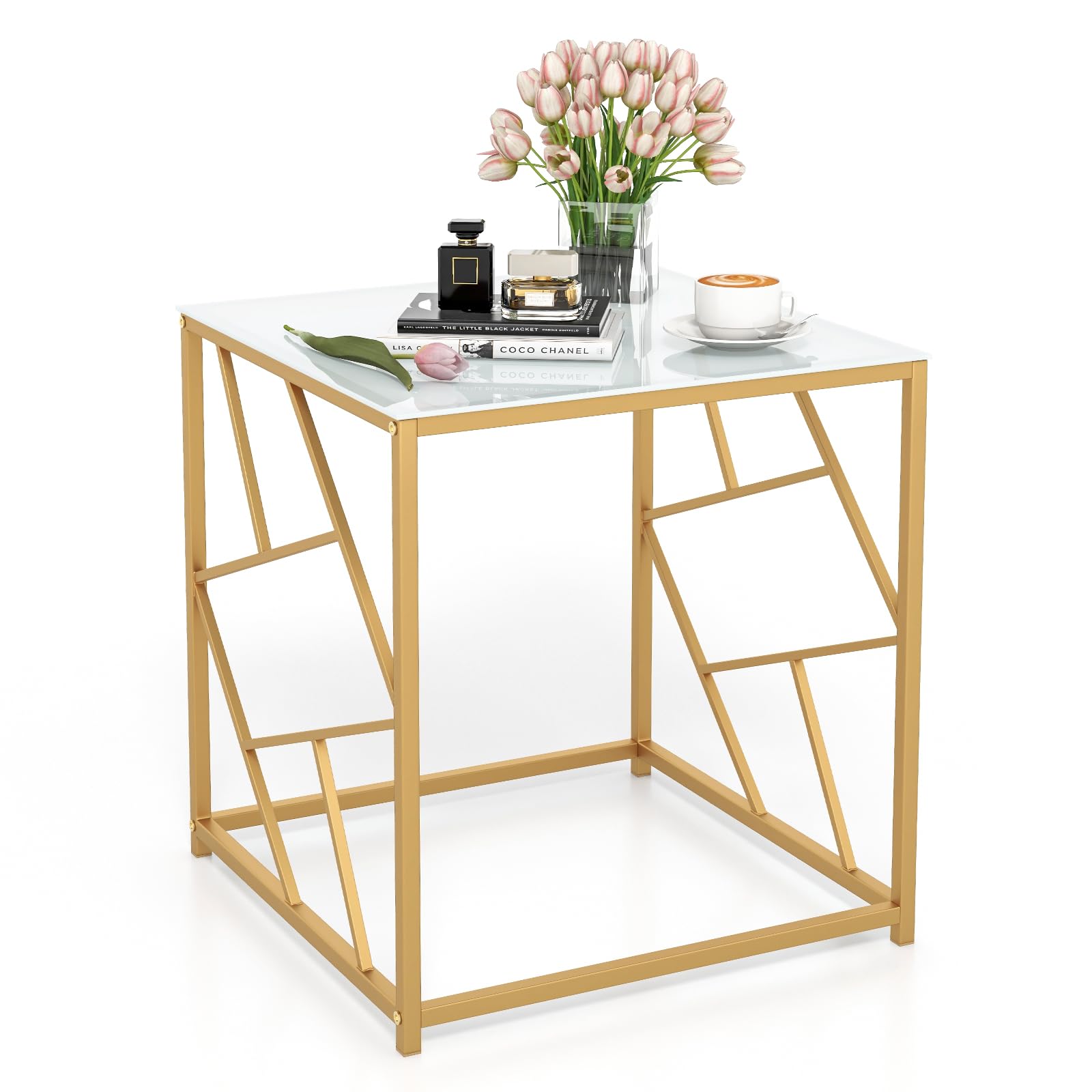 Giantex Gold Side Table