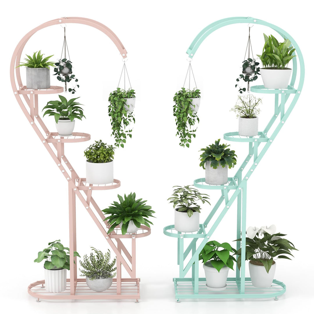 Giantex 5 Tier Metal Plant Stand Indoor