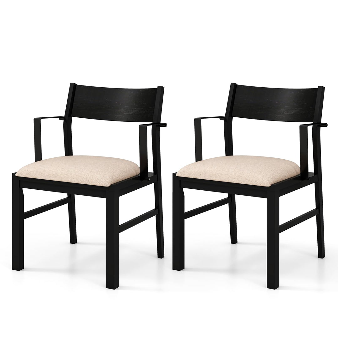 Dining Chairs Set of 2 or 4, Accent Armchairs with Padded Seat