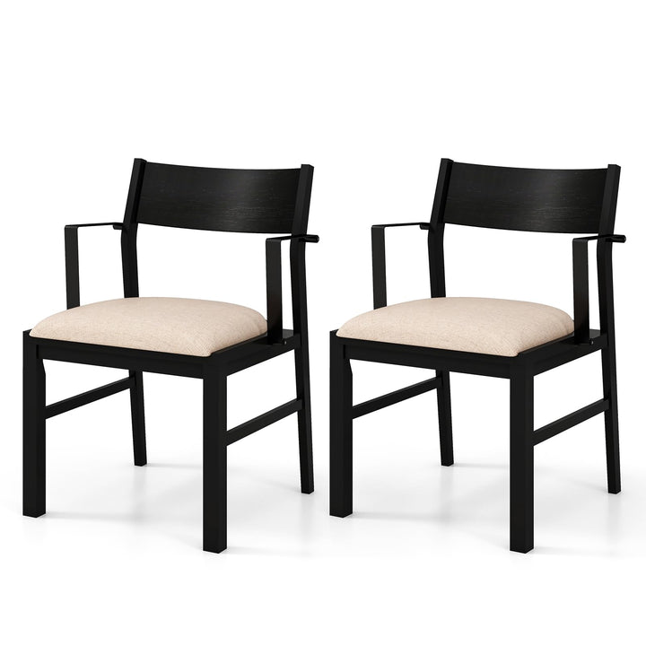 Dining Chairs Set of 2 or 4, Accent Armchairs with Padded Seat