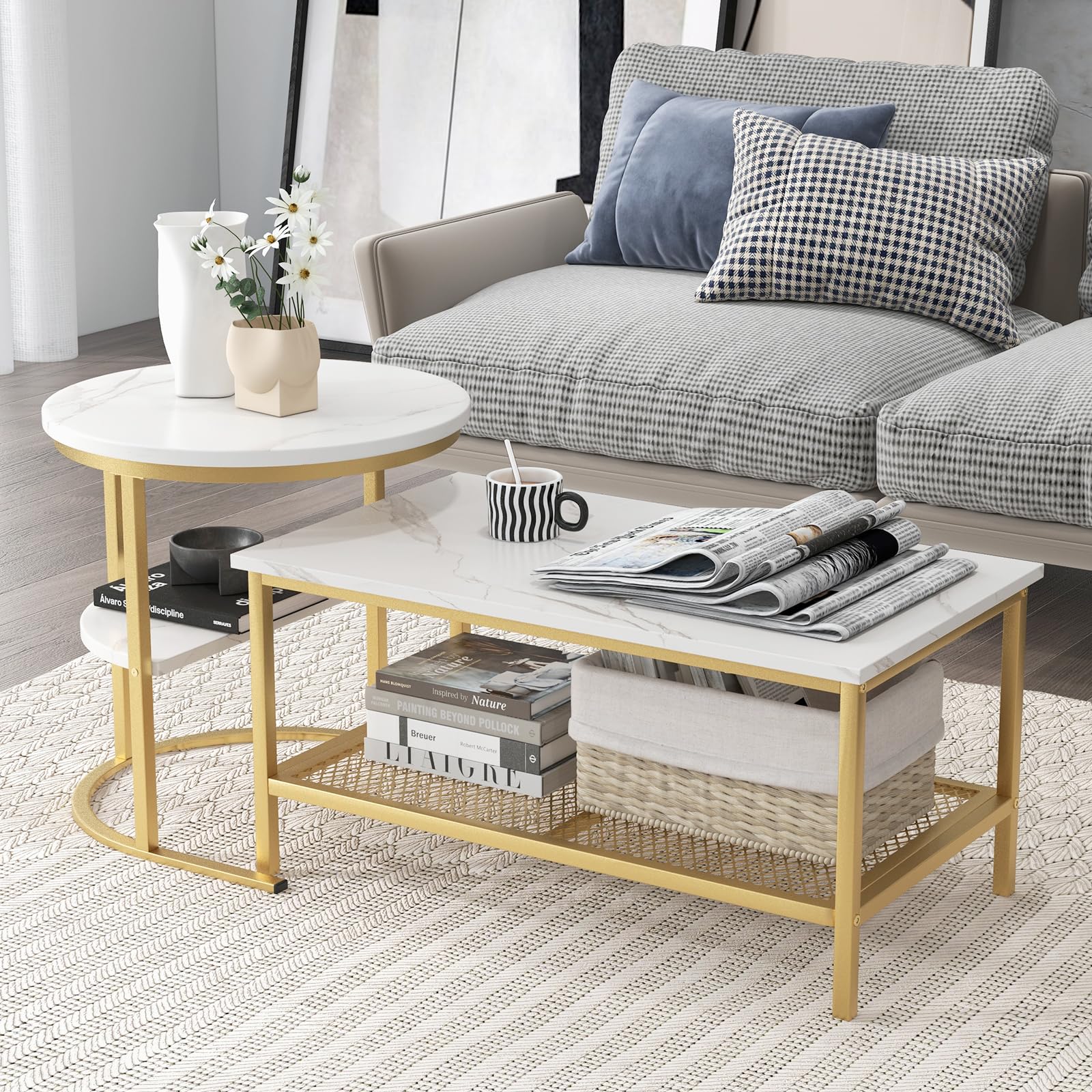 Giantex Nesting Coffee Table Set