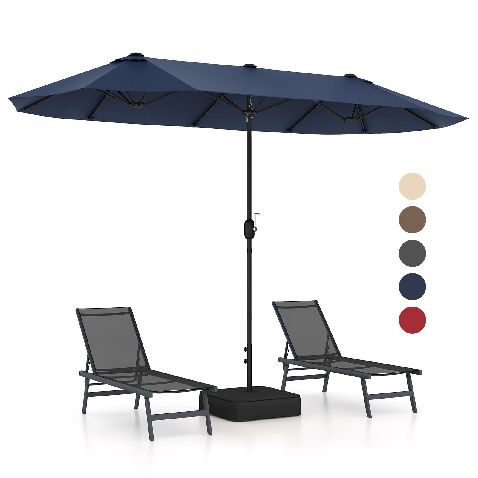 Giantex 13ft Large Patio Umbrella with Base