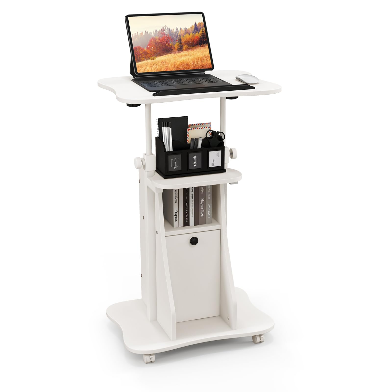 Giantex Mobile Podium Stand